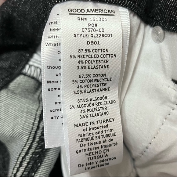 Good American x Calik Denim Always Fits Good Legs Skinny Jeans Size 14-18 New - Picture 9 of 13